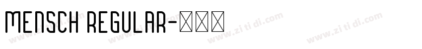 Mensch Regular字体转换